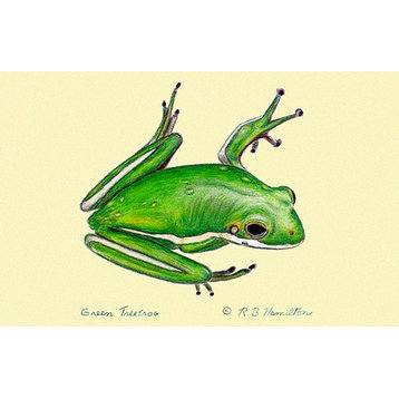 Green Tree Frog Door Mat 30x50