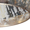 LNC 1-Light Black and Polished Gold With Mercury Glass Modern Mini Pendant Light