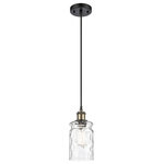 Innovations Lighting - Candor 1-Light Mini Pendant, Black Antique Brass, Clear Waterglass - A truly dynamic fixture, the Ballston fits seamlessly amidst most decor styles. Its sleek design and vast offering of finishes and shade options makes the Ballston an easy choice for all homes.