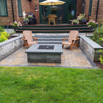 Hingham sunken patio