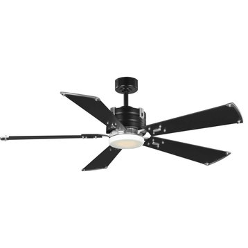 Glenfalls 1 Light 56" Indoor Ceiling Fan, Black