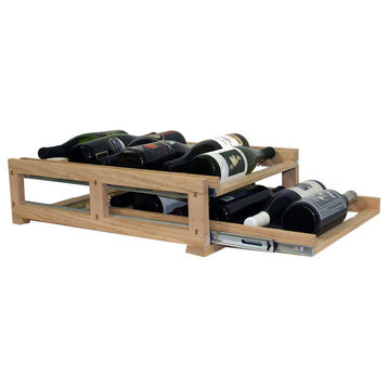 2 Shelf 12 Bottle Wine Slide and Store