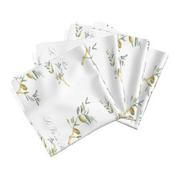 Le Vie en Rose and Olive Napkins Set of 4 - Napkins