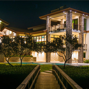 Sarasota Custom Home- Frank Lloyd  Wright Mid-Century Home