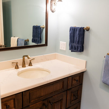 Bathroom with Champagne Bronze Finishes