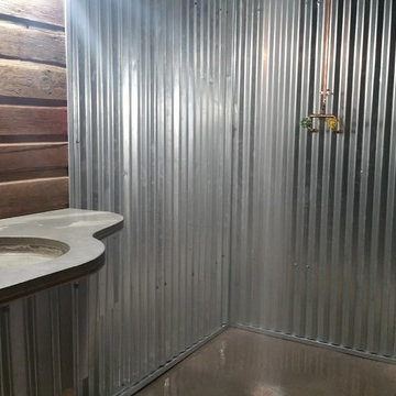 Bathroom Add-on- Open, Industrial Style Shower