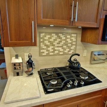 San Carlos - Traditional Kitchen Remodel Featuring Walnut Cabinetry