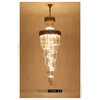 Menton Empire Crystal Stairwell Chandelier, Black, 39.4'', Dimmable, Warm Light