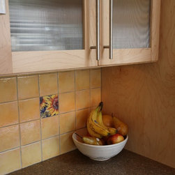 Maple Kitchen with Granite Countertops - Tile