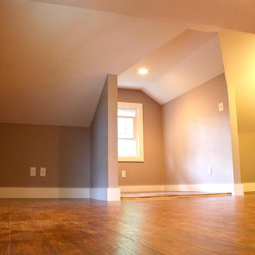Attic space converted to Loft with custom-build ladder