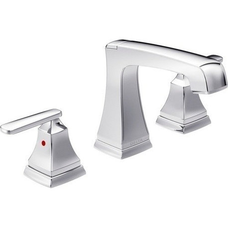 Delta Ashlyn 2 Handle Widespread Faucet With EZ Anchor, Chrome, 3564-MPU-DST