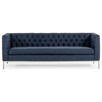 Chandler Blue Fabric Sofa