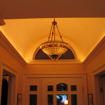 Barrel Vault Ceiling - crown molding lighting