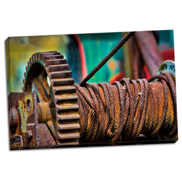 Fine Art Photograph, Old Tow Truck II, Hand-Stretched Canvas