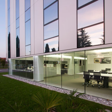 Intra Lighting headquarters facade detail