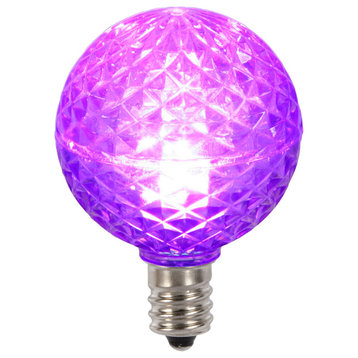 Vickerman G40 Faceted LED Purple Bulb E12 25ea