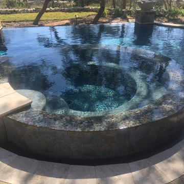 Geometric Shape Pool Spa
