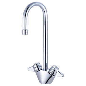 Central Brass 0289-A 1.5 GPM Double Handle Bar Faucet - Polished Chrome