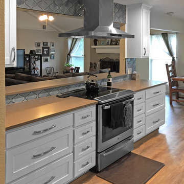 A Closed-off 1970s Kitchen Gets a Streamlined Makeover