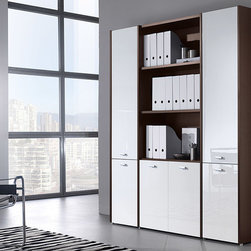 Modern Italian Office Library Composition VV LE5065 - $1,725.00 - Bookcases