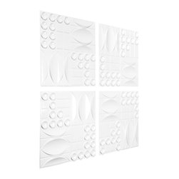 M3LD Ace Wall Tile, 4pk - Wall Sculptures