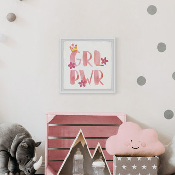 "Girl Power VI" Framed Painting Print