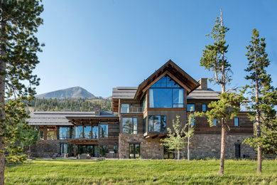 Rustic exterior home idea in Other