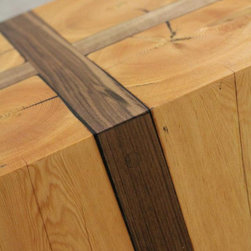 Hobby Project - Reclaimed Beam and Walnut Tables - Coffee And Accent Tables