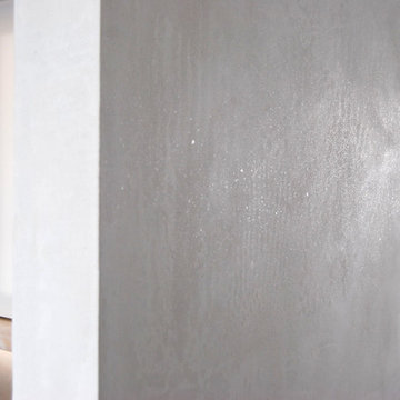 Clay plaster with mica aggregate