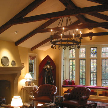 Living Rooms with Faux Wood Beams