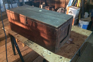 Repurposed shipping box - Coffee Table