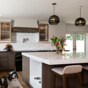 Dog food/ water area