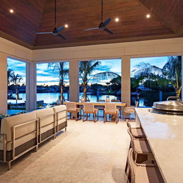 Outdoor Kitchen Featuring Evo Grill