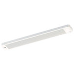Vaxcel - Instalux 21" LED Motion Under Cabinet Strip Light White - This Instalux under cabinet LED will provide the perfect amount of illumination in your kitchen, laundry room, office space, or garage - anywhere you need convenience in touch-free lighting. The 3 in 1 touch-less motion control includes, on-off, dimming to 15%, and safe exit to dim over one minute before shutting off. It is available in multiple sizes and finishes and can be installed as plug-in or direct wire. Extend the length by linking additional lights (sold separately) to one power source. Starter pack includes: 1 strip light with integrated touch less control sensor, 1 x plug-in power source, 1 x 12 inch linking cable, mounting accessories.