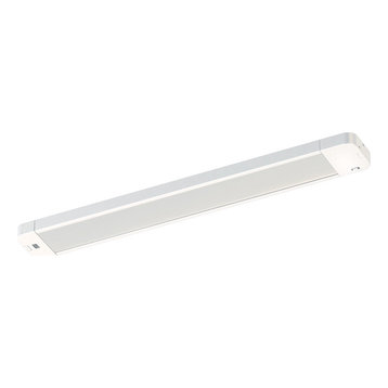 Instalux Linkable LED Motion Under Cabinet Strip Light, White, 21"