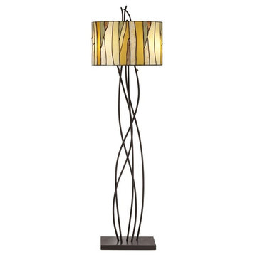 Pacific Coast Oak Vine Floor Lamp, Bronze