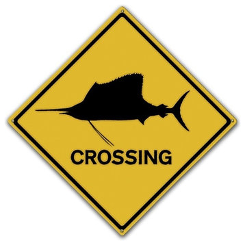 Sailfish Crossing, Classic Metal Sign