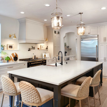 Bianco Pearl Quartz Kitchen