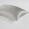 Madison Park Mulberry Silk Luxury Single Pillowcase, Gray, Standard