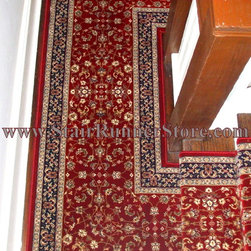Double Landing Stair Runner Installations - Hall And Stair Runners