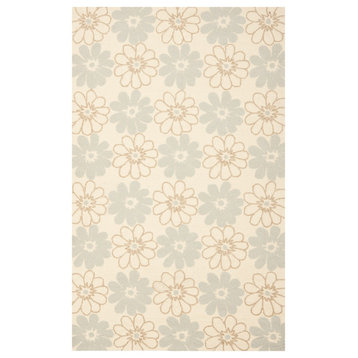 Safavieh Four Seasons Collection FRS220 Rug, Ivory/Light Blue, 3'6"x5'6"
