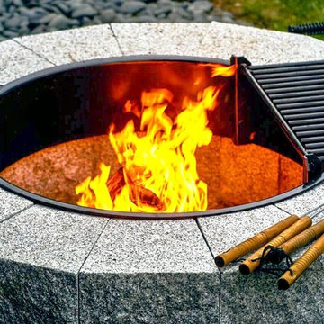 Woodbury Gray Granite Fire Pit