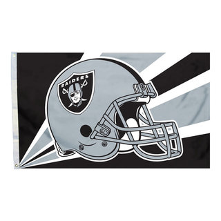 NFL Oakland Raiders Team Inflatable Lawn Helmet, Gray, One Size