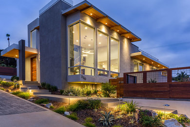 Example of a trendy exterior home design in San Diego