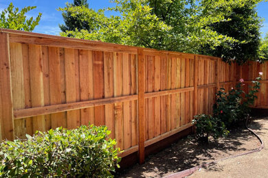 Board On Board Redwood Privacy Fence