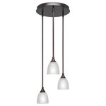 Toltec Lighting - Toltec Lighting 2143-DG-500 Empire - Three Light Mini Pendant - No. of Rods: 4Assembly Required: TRUE Canopy Included: TRUE