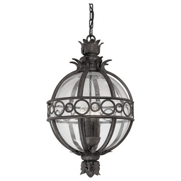 Troy F5008-FRN Campanile 3Lt Exterior Hanging Lantern Large in French Iron