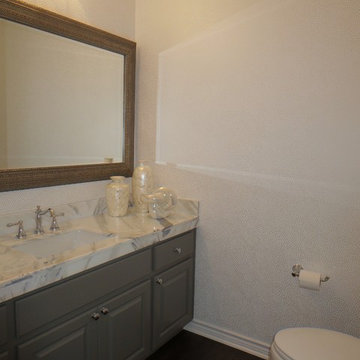 Transitional powder room, Austin, TX