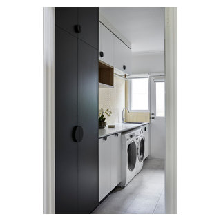 Large family laundry - Contemporary - Laundry Room - Melbourne - by ...