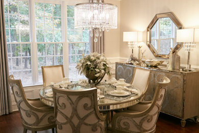 Dining room - transitional dining room idea in Atlanta